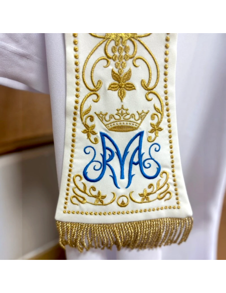 Estola de terciopelo Mater Dei