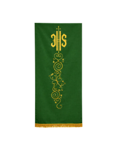 Lectern cloth JHS embroidered in gold
