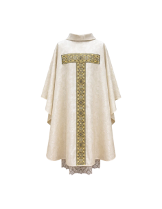 Chasuble with black and gold embroidery