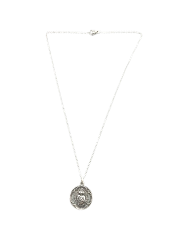 Detente Necklace 20 mm Silver | Sacred Heart