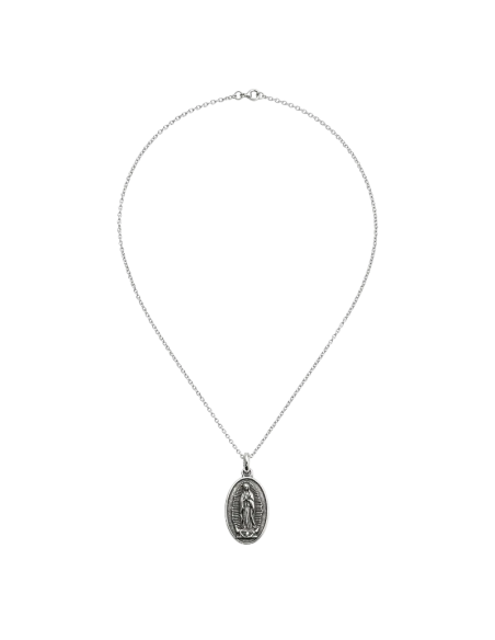 Our Lady of Guadalupe Necklace Silver 20 mm | Religious Jewelry