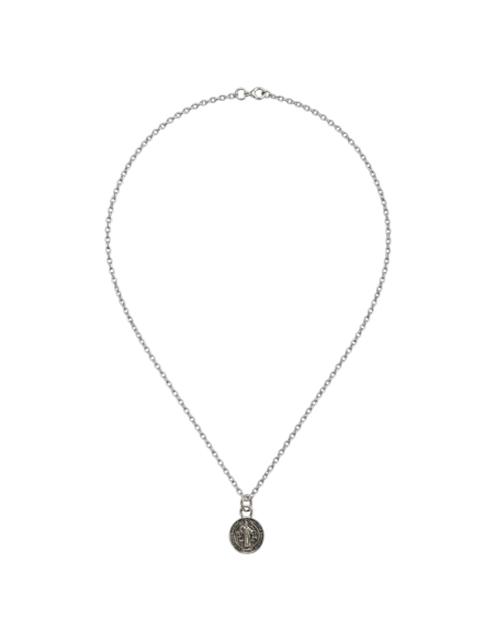Saint Benedict Necklace Silver 9 mm | Protection