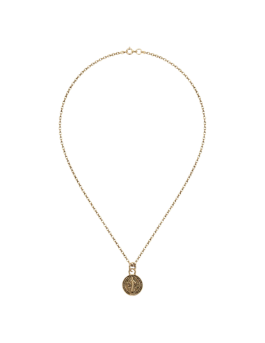 Saint Benedict Gold Necklace 9 mm | Protection