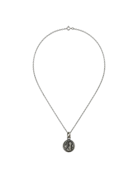 Saint Teresa Necklace Silver 10 mm | Religious Jewelry