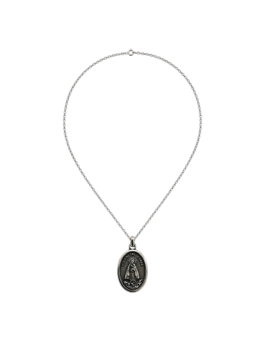 Our Lady of Charity Necklace Silver 23 mm | Religious Jewelry