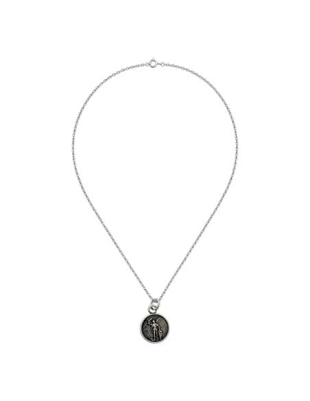 Collar San Miguel Plata 11 mm | Protección Espiritual