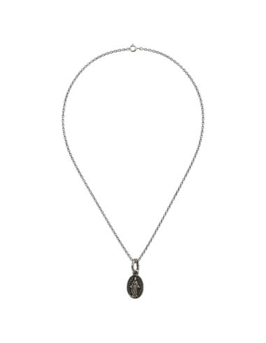Collar Virgen Milagrosa Plata 10 mm | Joyería Religiosa