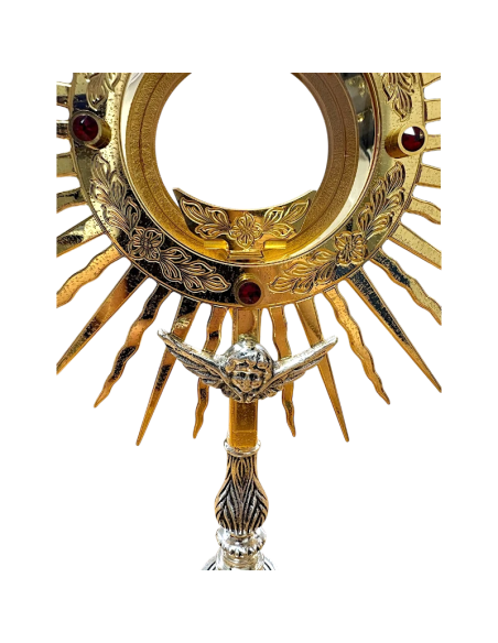 Eucharistic Monstrance 42 cm Crown of Light Gold