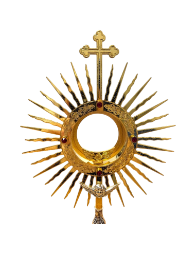 Eucharistic Monstrance 42 cm Crown of Light Gold