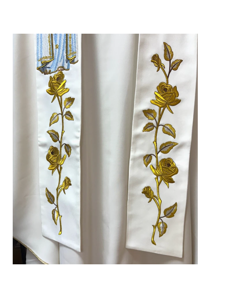 Estola Virgen de Fátima Bordada | Regina Fátima