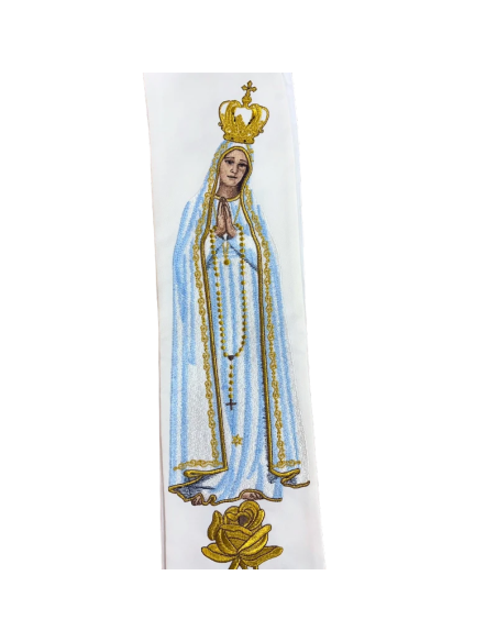 Estola Virgen de Fátima Bordada | Regina Fátima