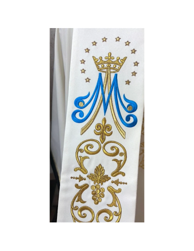 Estola Mariana Bordada | Regina Immaculata