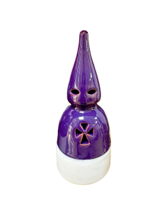 Incensario esmaltado nazareno personalizable para Semana Santa en cerámica brillante 2
