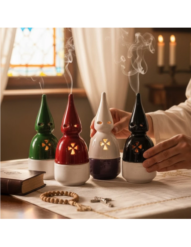 Personalized Nazarene Enameled Incense Burner | Karelia Arte Sacra