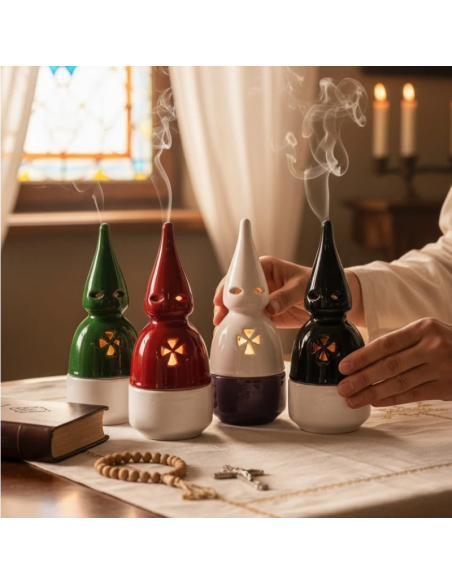 Personalized Nazarene Enameled Incense Burner | Karelia Arte Sacra