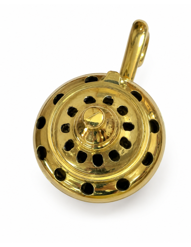 Golden Incense Burner with Handle | Brass Incense Burner