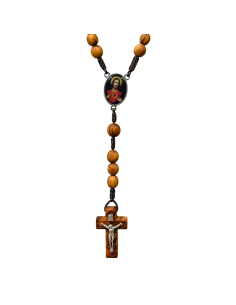 Olive Wood Sacred Heart Rosary | Handmade Catholic Rosary 45 cm 2