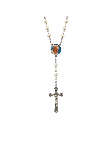 Rosario Perlas Papa Francisco | Rosario Devocional 45 cm