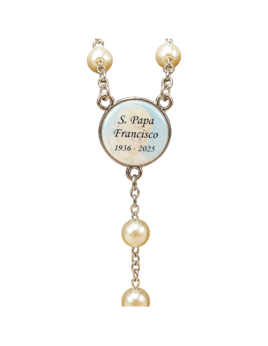 Pope Francis Pearl Rosary | Devotional Rosary 45 cm
