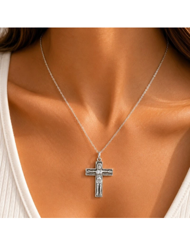 Collar Cruz Camino de Santiago 20 mm | Chapado en Plata