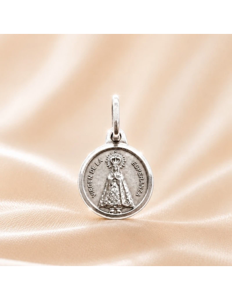 medalla virgen de la esperanza plata 11 mm medalla religiosa pequeña