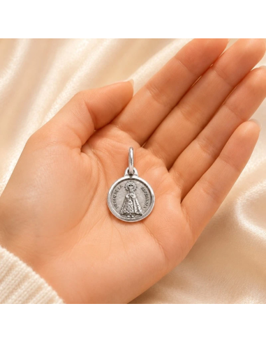 Medalla Virgen de la Esperanza Plata 11 mm | Joyería Religiosa