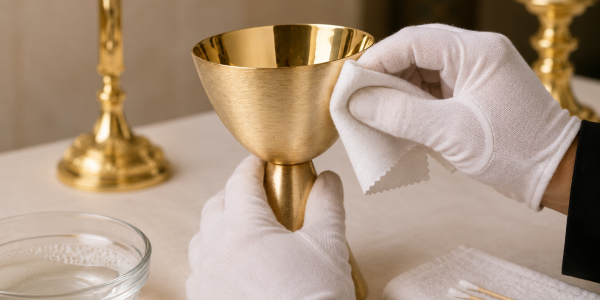 Cómo limpiar un cáliz y mantener la orfebrería religiosa en perfecto estado