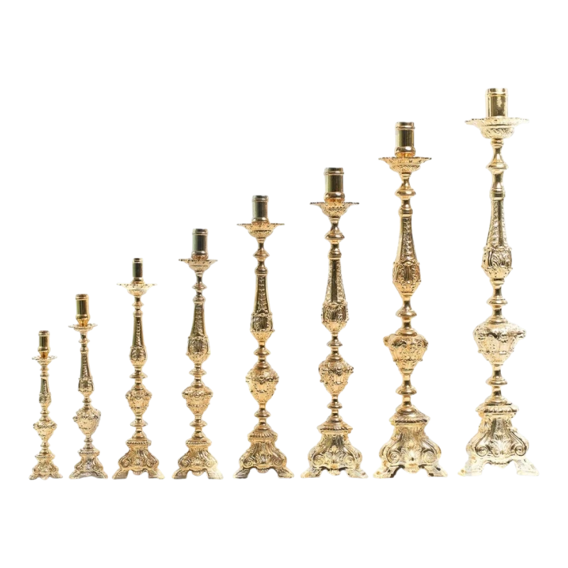 Candelabros barrocos dorados