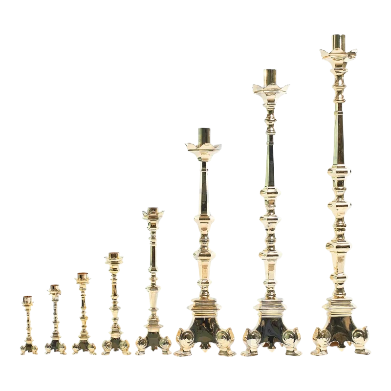 Candelabros barrocos dorados