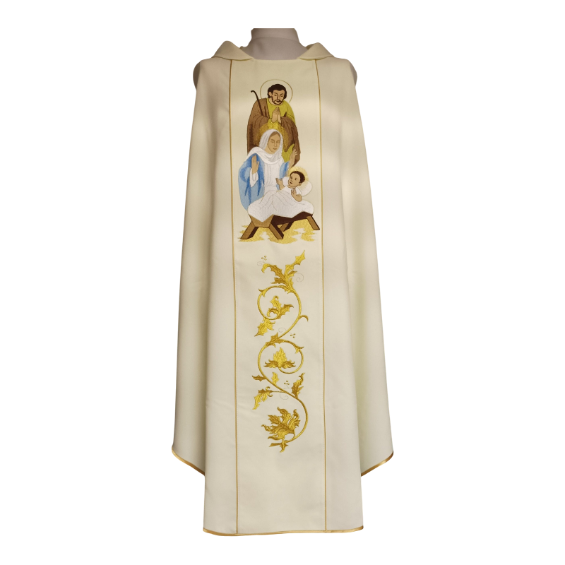 Casulla de navidad bordada