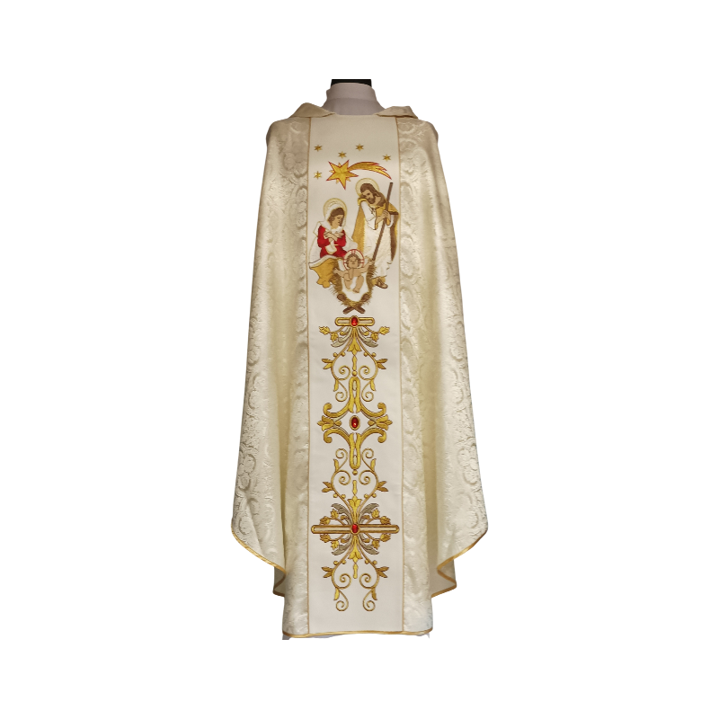 Casulla epifania con pedrería