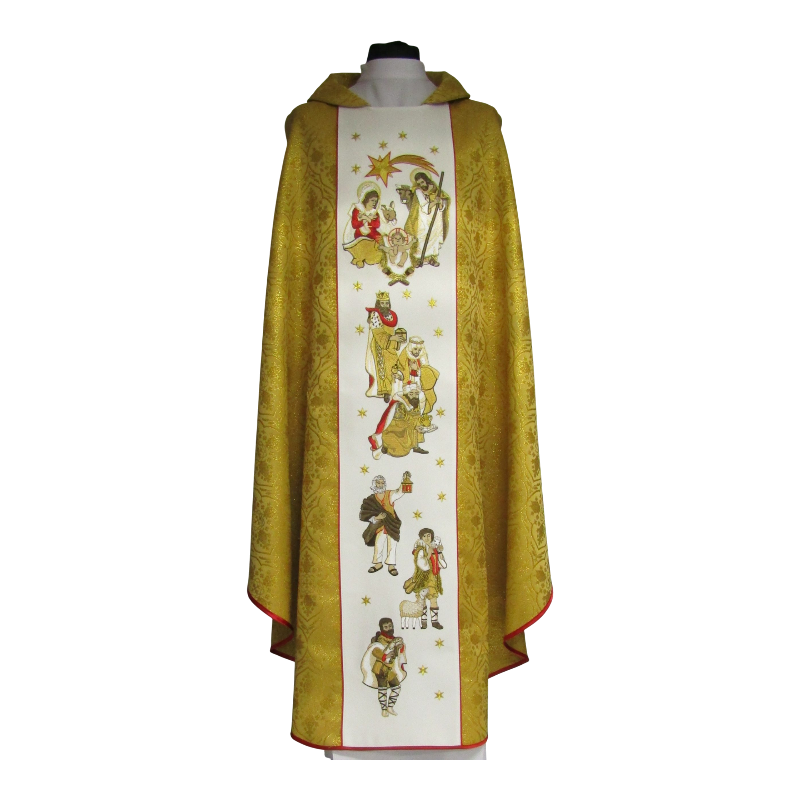 Casulla navidad dorada