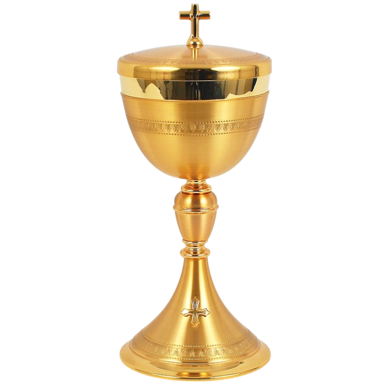Copón baño de oro