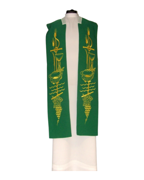 Estola Pan y peces verde