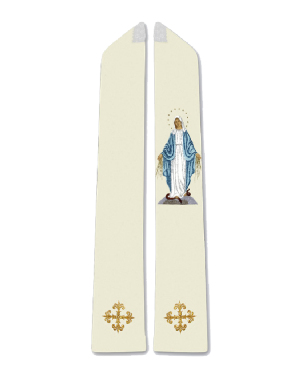 Estola virgen Milagrosa bordada