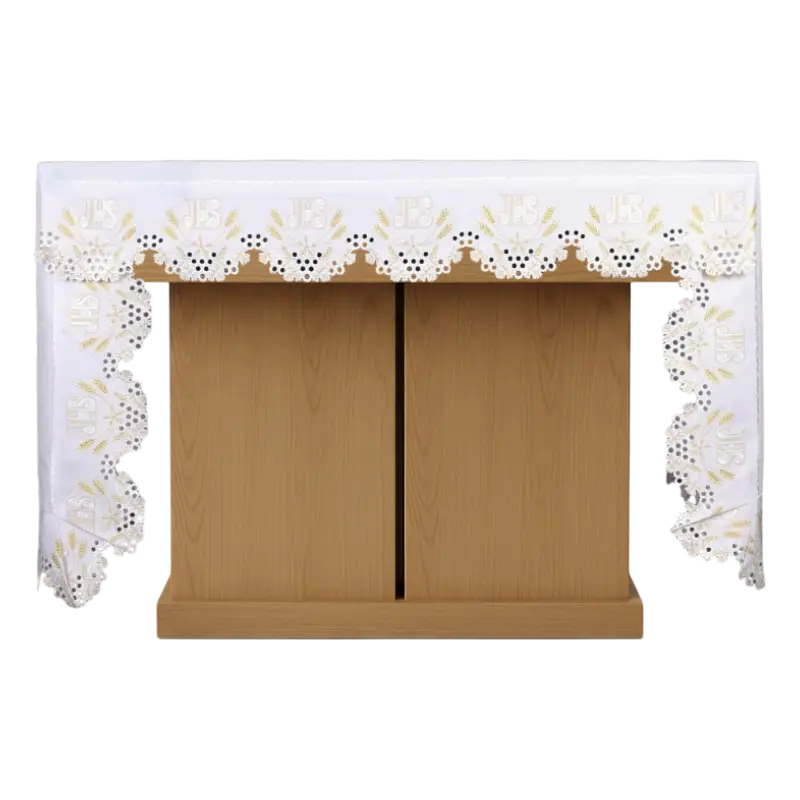 Mantel puntilla JHS y espigas