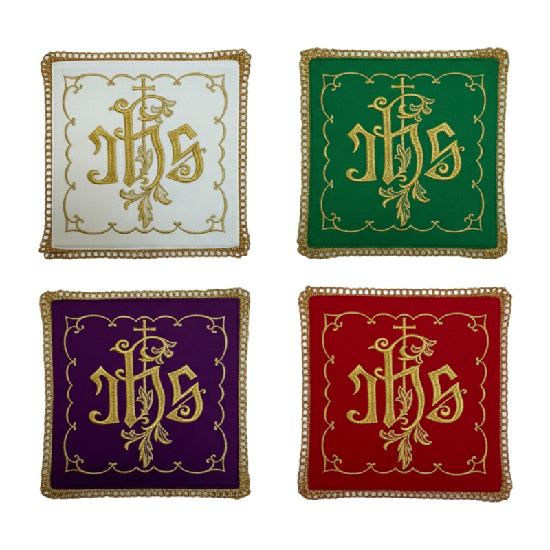 PALIAS SACERDOTALES BORDAD CON JHS