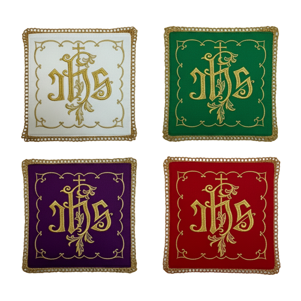 PALIAS SACERDOTALES BORDAD CON JHS
