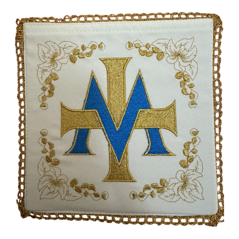 Palia mariana sacerdotal Mariana bordada