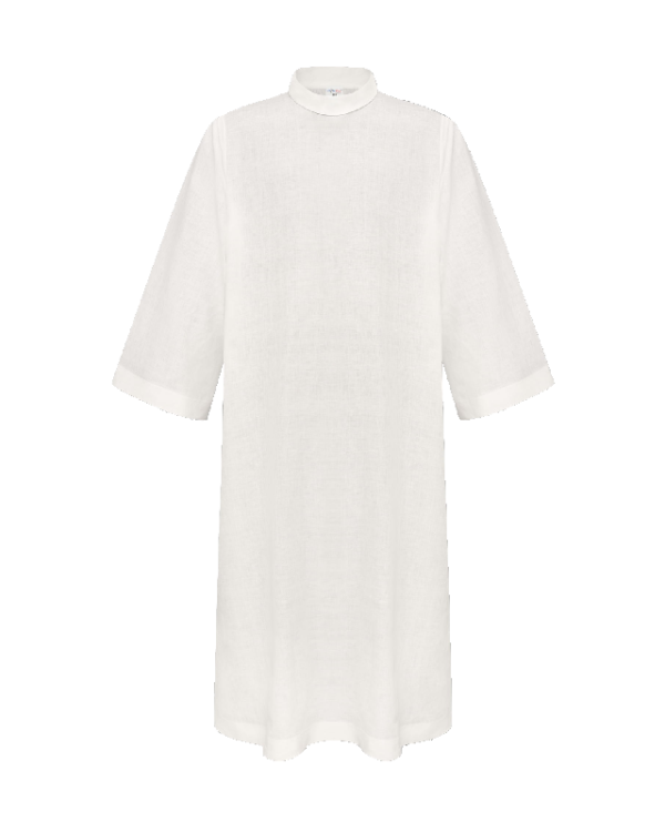 Alba sacerdotal de lino