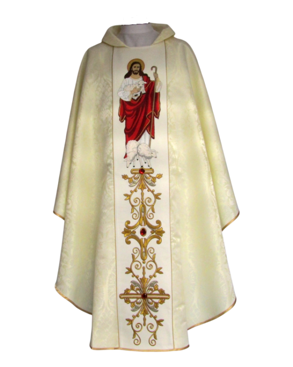 casulla buen pastor modelo clásico