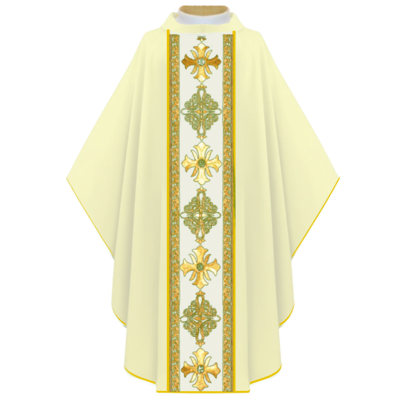 casulla cruces de deu cruda
