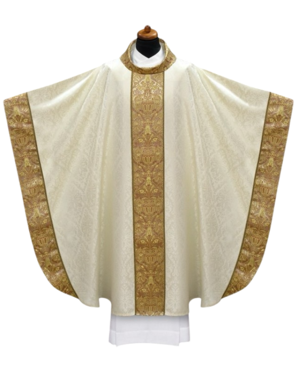 casulla con galón dorado