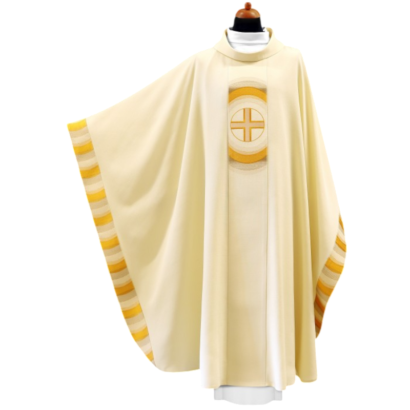 casulla moderna blanca