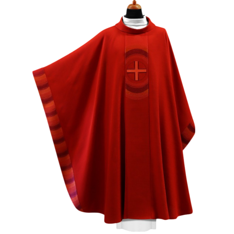 casulla moderna roja