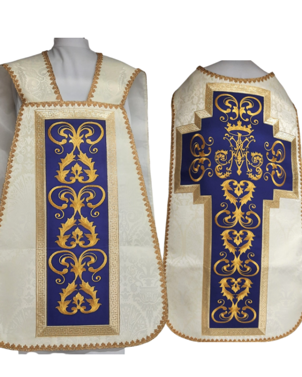 casulla romana Mariana bordada