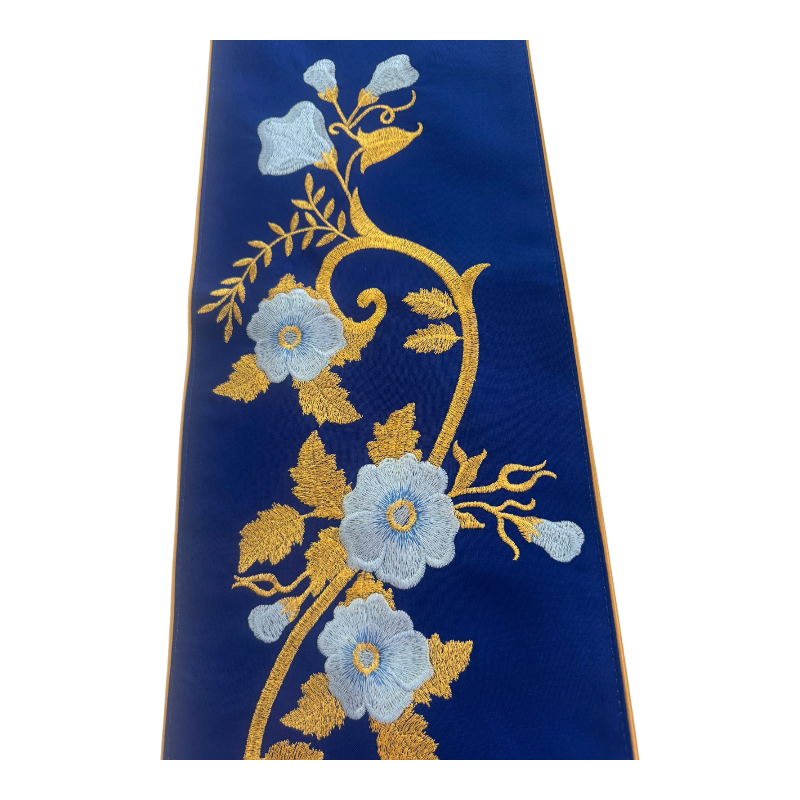 flores marianas bordadas