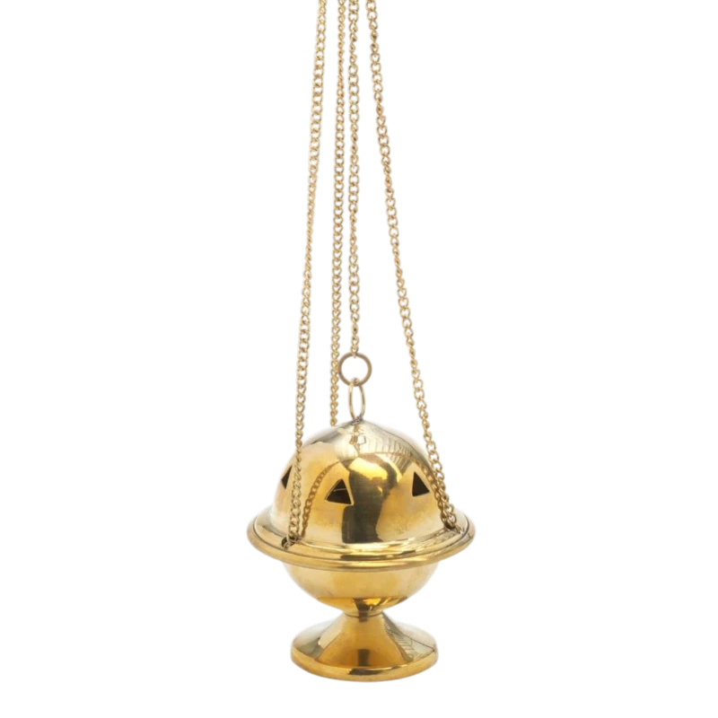 incensario pequeño dorado