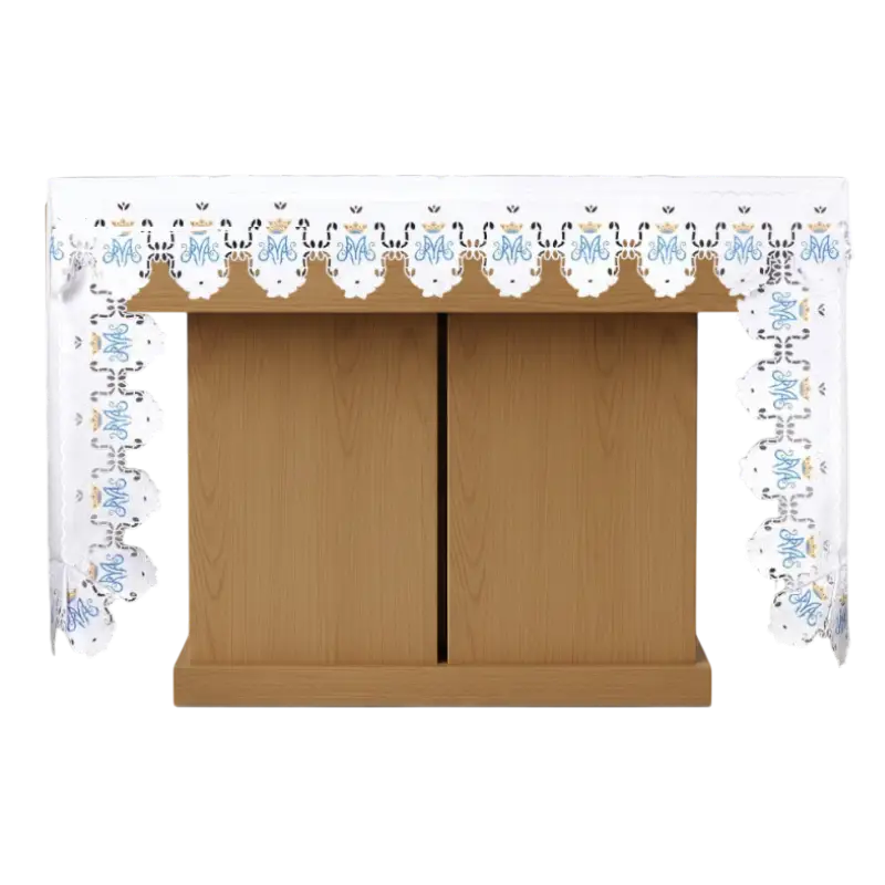 mantel con puntilla mariana