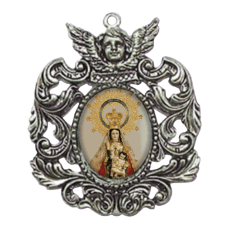 medalla cofrade con ángel